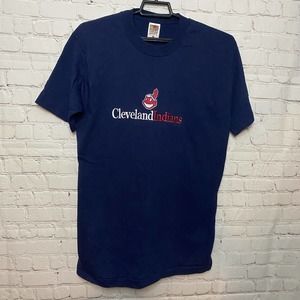 Vtg ‘99 Chief Wahoo Cleveland Indians Tee Mens L Single Stitch Embroidered EUC
